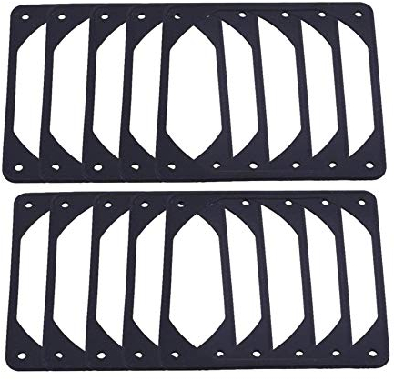 Tsadeer 10 Stück 120 mm Dichtung Lüfter aus Silikon Anti-Vibration Dichtung zur Geräuschreduzierung für Lüfter Gehäuse Computer PC