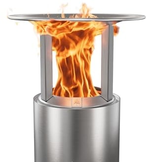 Solo Stove Mesa Wärmeverteiler Erweitert den Wärmeradius um 60 cm Heizstrahler Robustes Tischkamin Zubehör Tragetasche Bis zu 12 C mehr Wärmer Edelstahl Durchmesser: 19 2 1 9 kg SSMESA-DEFLECTOR