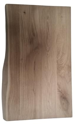 Waschtisch Eiche Platte Natur Holzplatte massiv Holz Aufsatzbecken Waschbeckenplatte Naturkante 70 cm Lang Neu