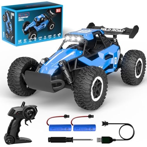 Auto telecomandate, carica diretta 4WD Monster Truck doppia rotazione 360°Flip, 2.4GHz Cool LED Stunt RC Car, Off Road Crawler Toy Cars per 3-12 anni Ragazzi Ragazze Natale Regalo di Compleanno