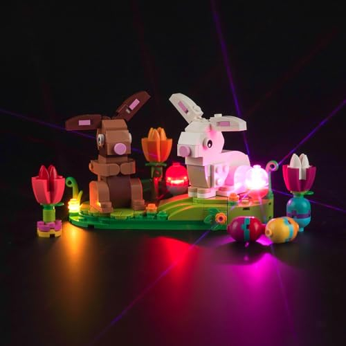 LocoLee Licht Kompatibel mit Lego Easter Rabbits, Nur Lichter Set - Kein Modell, Licht BeleuchtungSet Compatible with Lego 40523 Easter Rabbits