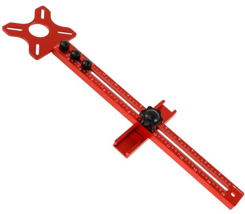 Foppla Router Mahlen Groove Halterung Aluminiumlegierung Router Circle Cutter Jig Multifunktional Holzarbeitungschrank Jig Router Vorlage Trimmmaschine Router Jig für Trimmer