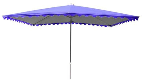 Parasol de plage, parasol carré, parasol d'extérieur, résistant à la pluie, adapté aux magasins, marchés, plages, jardins, etc. Rouge vert bleu 2,5 m x 2 m Parasol (couleur : bleu, taille : 2 m x 2,5