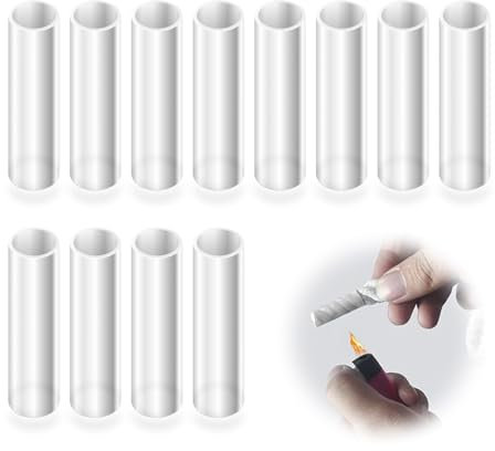 12pcs Aglets de Réparation de Lacets Transparents 3cmx6mm, Gaine thermorétractable transparente Pour la dentelle de lacets en plastique Chaussures de sport Hoodies Pantalons de plage Réparation DIY