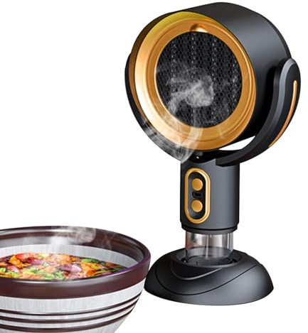 Portable Range Hood,M-ini Desktop Cooker Hood Portable Extractor Hood, 3000 Mah Exhaust Fan For Kitchen With 2 Wind Speeds,360 Degrees Parallel Rotation Desk Top Hoods For Kitchen Hot Pot RV Cooking