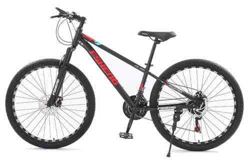 Kcolic 24/26 Zoll Mountainbike, Scheibenbremsenfahrrad, 3 Gang Schaltung, Sportliches Aussehen, Vollfederung, Fully MTB A,24in