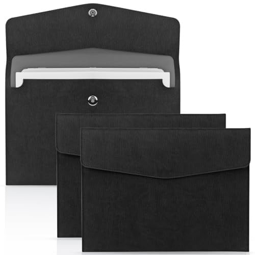 Skycase Dokumententasche A4,Dokumenten-Taschen PU Leder,Geschäfts Datei-Bag Dokumentenmappe Aktentasche Datei Taschen,Organizer Aktenordner Aktentasche für A4 Dokumente Büro Schulreise(BK+BK)
