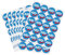 FULHANY 140Stück Logo Aufkleber - AFD Sticker- Personalisierte Aufkleber - 4,5cm Rundes AFD-Logo FüR Autos, Fenster, MotorräDer, Laptops Politische Afd-Aufkleber