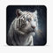 Mouse Pad portatile Wet White Tiger (25 x 25 cm) 9,84 (in) Desk Pad SU Cloth Surface Stitched Edge Non-Slip Base per PC, laptop, ufficio, gaming
