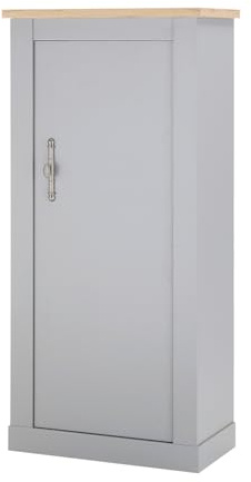 Furn.Design Kommode in grau und Artisan Eiche Landhaus, Highboard für Wohnzimmer und Esszimmer 68 x 142 cm, Rideau