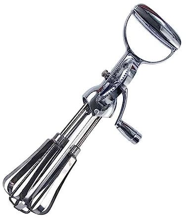 Whisk - Semi-Automatic Egg Whisk & Stainless Steel Hand Mixer for Kitchen | Manual Beater for Baking, Cooking & Mixing | Durable & Ergonomic Design (25cm)
