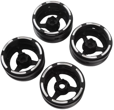 1,9 Beadlock Wheels, CNC-gefräste Carbonfaser-Frontplatte mit Aluminiumnabe, RC Crawler Felgen für 1/10 Modellautos Offroad-Rennen Hobbyisten Tuning
