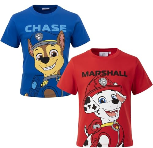PAW PATROL T-Shirt Jungen I Tshirt Kinder I Rubble I Jungen Tshirt I T Shirt Kinder I Geschenk I Kindergeburtstag I Serie l Rubbl Chase l Kinderkleidung Größe 116
