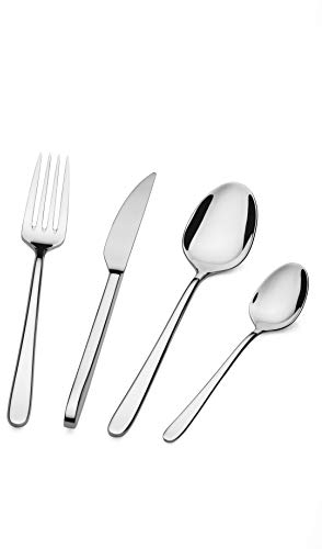 Barazzoni, Set di Posate da Tavola Malachite per 6 persone, 24 pezzi in Acciaio Inox finitura PVD Bronzo, Versione Satinata: 6 forchette, 6 cucchiai, 6 coltelli, 6 cucchiaini da tè