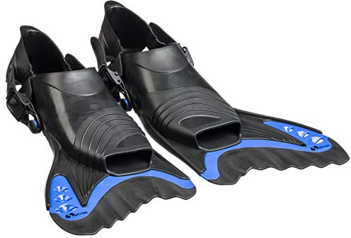 Salvas Schwimmflossen Aquaria Training Kurz Flosse Fersen Band Verstellbar 36-47 XS/S-M
