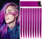 Rhyme 9 PCS 21 Glatt gefärbte Haarverlängerungen Clip In/On Lila Haarverlängerungen Perücke Party Highlight MultiColors Haarteile für Frauen/Mädchen (violett)