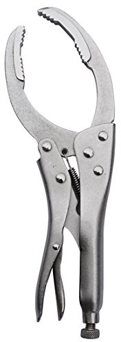 MacWork Locking Grip Oil Filter Wrench, 9.5in/240mm, Chrome Vanadium Steel Jaws
