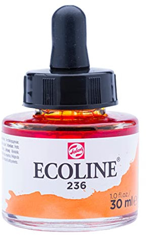 Ecoline Flüssige Aquarellfarbe Flasche 30 ml Hellorange 236 (11252361)