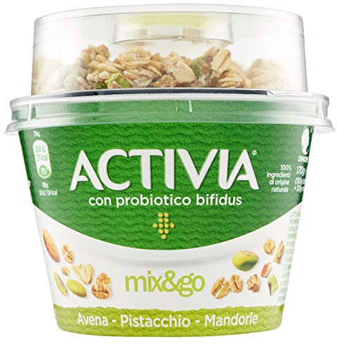 Danone Activia Yogurt Avena, Pistacchio, Mandorla, 170g