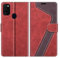 MOBESV Hülle für Samsung Galaxy M21 Handyhülle, Lederhülle mit Kartenfach, Klapphülle mit Ständer, Flip Case Handytasche Schutzhülle, Modisch Rot