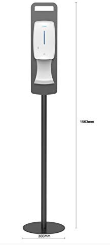 Tatex Automatic Touchless Gel Hand Sanitizer Dispenser with Floor Stand, Large Capacity 1L Plastic Container, Gel Style Outlet