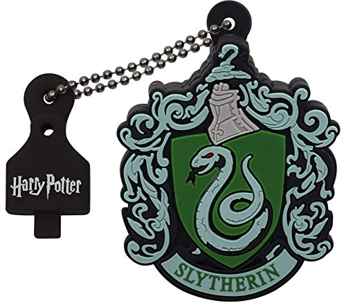 Emtec ECMMD16GHPC02 USB-Stick, 2.0, Lizenzserie, Harry Potter, 16 GB, Slytherin, weiches Gummimaterial, rot
