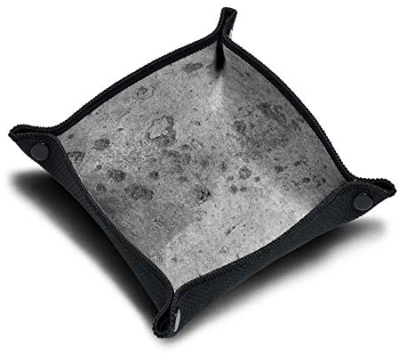 Immersion 60_2020C Würfelbrett aus Neopren, Würfelschale, Zubehör für Würfelspiele und Gesellschaftspiele, Motiv: Moon Texture, 388/12112