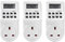 Netagon Electric Appliance Plug-in Programmable Digital Timer Socket Plug (24 Hours, 7 Day, Clear LCD Display) (Pack of 3)