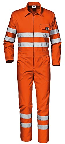 Sir Safety System MC3527E158 Mistral Sommer-Warnschutz Overall, Orange/Gelb, Größe 58
