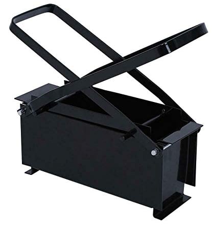 Alvinlite Brikettpresse Papierbrikettpresse, Manuell Papierpresse Brikettpresse für Altpapier Briketts, Stahl Brikett Presse, 13 x 26 x 9cm, Schwarz