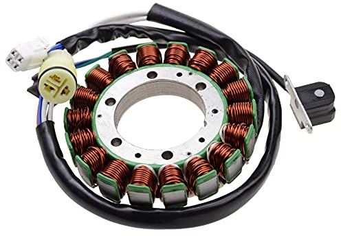 WOOSTAR 18 Bobinas 9 Cable Estator Magneto de Encendido Reemplazo para Warrior 350 YFM350 Raptor 350 YFM350 Wolverine 350 YFM350 Big Bear 400 YFM400 ATV 2002-2004 Motor