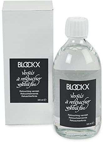 Honsell Blockx Vernis de retouche 500 ML incolore Brillant, séchage Rapide, Protection temporaire et rafraîchit Les Zones Mates, Couleur Unie