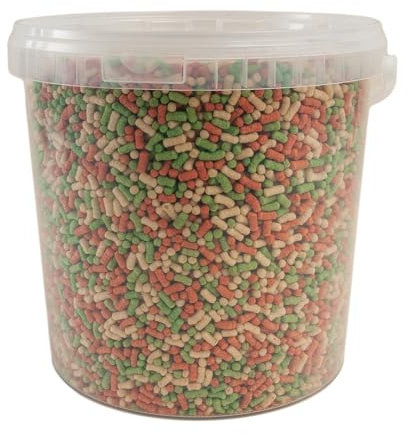 Walters Variety Super Mix (10L Tub) | Pond Fish Food for Goldfish, Koi and all Cold Water Pond Fish | Floating Fish Food Pond Pellets and Sticks in Stay Fresh EasyTubs