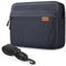 SIMTOP Bolsa para Tableta de 11 Pulgadas, Bandolera para tabletas para el Trabajo Diario, Bandolera Impermeable con múltiples Bolsillos para Hombres Hecha de poliéster (Azul)