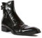 Chelsea-Stiefel Aus Kunstleder - Männer Business Stiefeletten Mode Spitz Nieten Reißverschluss Schuhe Herbst Dicksohle Gladiator Stiefel Schuhe,Schwarz,42