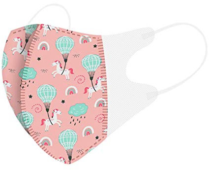 SDFRK® 20/50 Stück Kinder Mundschutz Einweg 3-lagig,Stoffmasken Mundschutz 3D Design Dunkelblau Lila Mund Nasenschutz Tücher Atmungsaktiv Masken Kinder Mund-Tuch Bandana Mundschutz