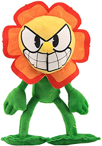 Cuphead Plüsch 25cm, Mugman Gefüllte Puppenspielzeuge Legendärer Chalice Boss der Teufel Mecup Brocup Gefüllte Plüschpuppenspielzeuge (Cagney Carnantion Plüsch)