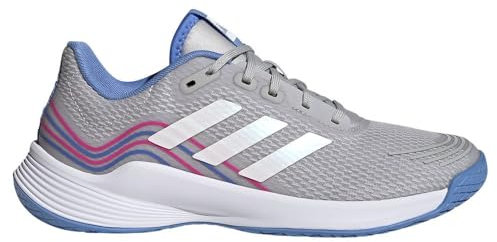 adidas Damen Novaflight Volleyball Shoes Schuhe, Grey Two/Cloud White/Silver Dawn, 36 2/3 EU