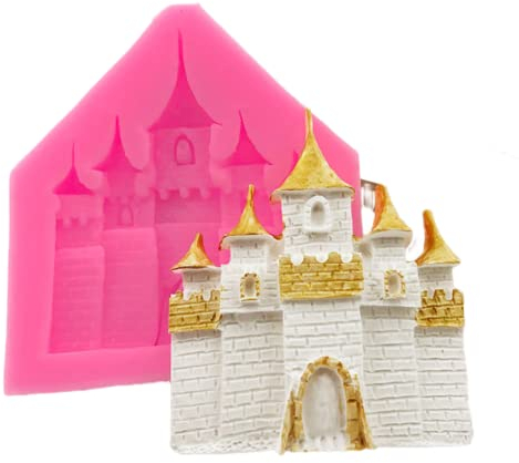 Fondant Formen 3 Stück Schloss Form Silikon Form Fondant Kuchen Dekoration Europäischer Stil Architektur Vintage Schloss Schokolade Form