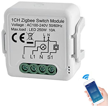 for ZIGBEE Smart Dimmer Light Switch Module, 1 Gang LED Relay Module for Smart Life for TUYA App Remote Control