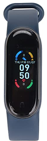 für Smart-Armband für Smart-Armband Abs Silikon für Smart-Armband IP67 Wasserdicht für Smart-Armband mit Schrittzähler Pulsmesser Schlafmonitor App-Nachricht