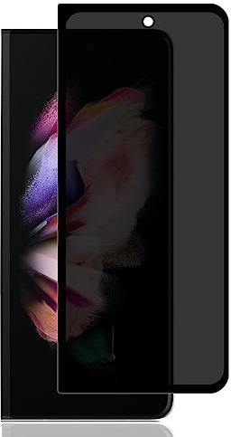Jewloofa Verre Trempé Anti-espion pour Samsung Galaxy Z Fold 3, Contenir 1 Pièce Film Protection Ecran de Confidentialité, Transparent HD, Protection écran pour Galaxy Z Fold 3