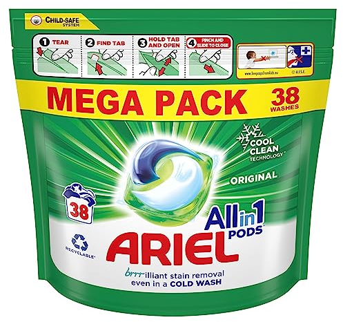 Ariel All-in-1 PODS®, Washing Liquid Capsules 38 Washes