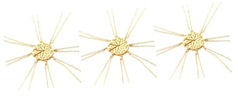 ABOOFAN Collier Pizza Doré 8 Pièces Collier Pendentif Fromage de Pizza Bijoux Présents pour Anniversaire Mariage Fête Remise de Diplôme Usage Quotidien