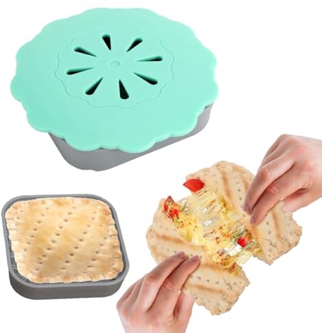 Tomtary Wrap Toastie Maker, DIY Sandwich Maker for Thins, Seals & Kneads, BPA-Free, Modern Style, Brown