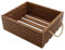 BOGATECO Caja de madera natural | 40 cm x 35 cm x 14,5 cm | Caja de madera | Cajas decorativas de madera | Caja de frutas | Caja de verduras | Caja de madera para almacenamiento | Caja | Marrón oscuro