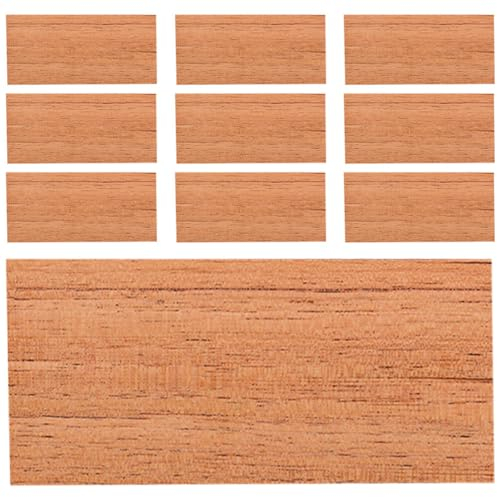 PATKAW 10 Stück Spanische Zedernholzplatten Für Humidor Zedernholzschachtelstücke Spanisches Zedernholzfurnier Holzstreifen Zedernholz-Humidor-Zubehör