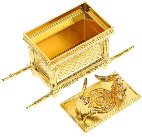 Alipis Religiöse Arche Israels Statue Zinklegierung Einzigartiger Wohnakzent Handwerk 9 5 * 3 5 * 6 cm