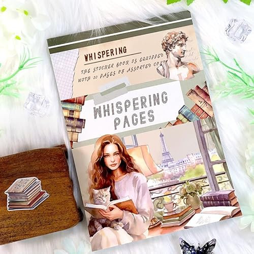 Journaling Stickerbuch für Erwachsene, 280 vorgeschnittene europäische und amerikanische Charaktere Alice Aesthetic Stickers, PET (91105)