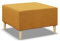 Mebligo - Puff Hocker BLANK, Fußhocker für Sessel, Couch Hocker, Sofa Hocker, Sitzhocker, Hocker Wohnzimmer, Bequemer Hocker als Auflage, Sitzpuff, Beine und Tisch - 71x71x40cm Gelb
